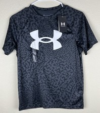 NEW Under Armour Boys Tech Printed tee Loose Fit Size YL