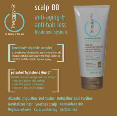 Therapy-G Scalp Detox Treatment Charcoal &  Mud for Thinning, Anti-Hair Loss