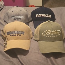 Mens Logo Baseball Caps Lot of 4 Adjustable M...