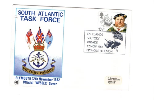 1982 SOUTH ATLANTIC TASK FORCE -FALKLANDS VICTORY PARADE FDC FROM COLLECTION C40