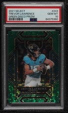 2021 Select Club Level Green Disco Prizm 4/5 Trevor Lawrence PSA 10 GEM MT 13qb
