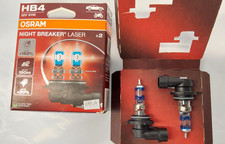 Like-new 2x Osram Hb4 9006 Night Breaker Laser 150 9006nl-2hb 12v Made In Usa