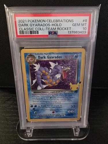 PSA 10 2021 POKEMON CELEBRATIONS CLASSIC COLLECTION DARK GYARADOS-HOLO 8