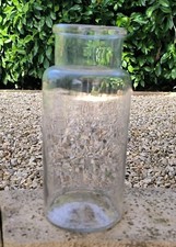 ANCIEN GRAND POT À TRUFFES CORNICHONS VERRE SOUFFLÉ BOUCHE