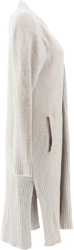 ModernSoul Cozy Knit Open Front Cardigan Pockets LIGHT GREY XS NWOT (451) - 第 4/4 張圖片
