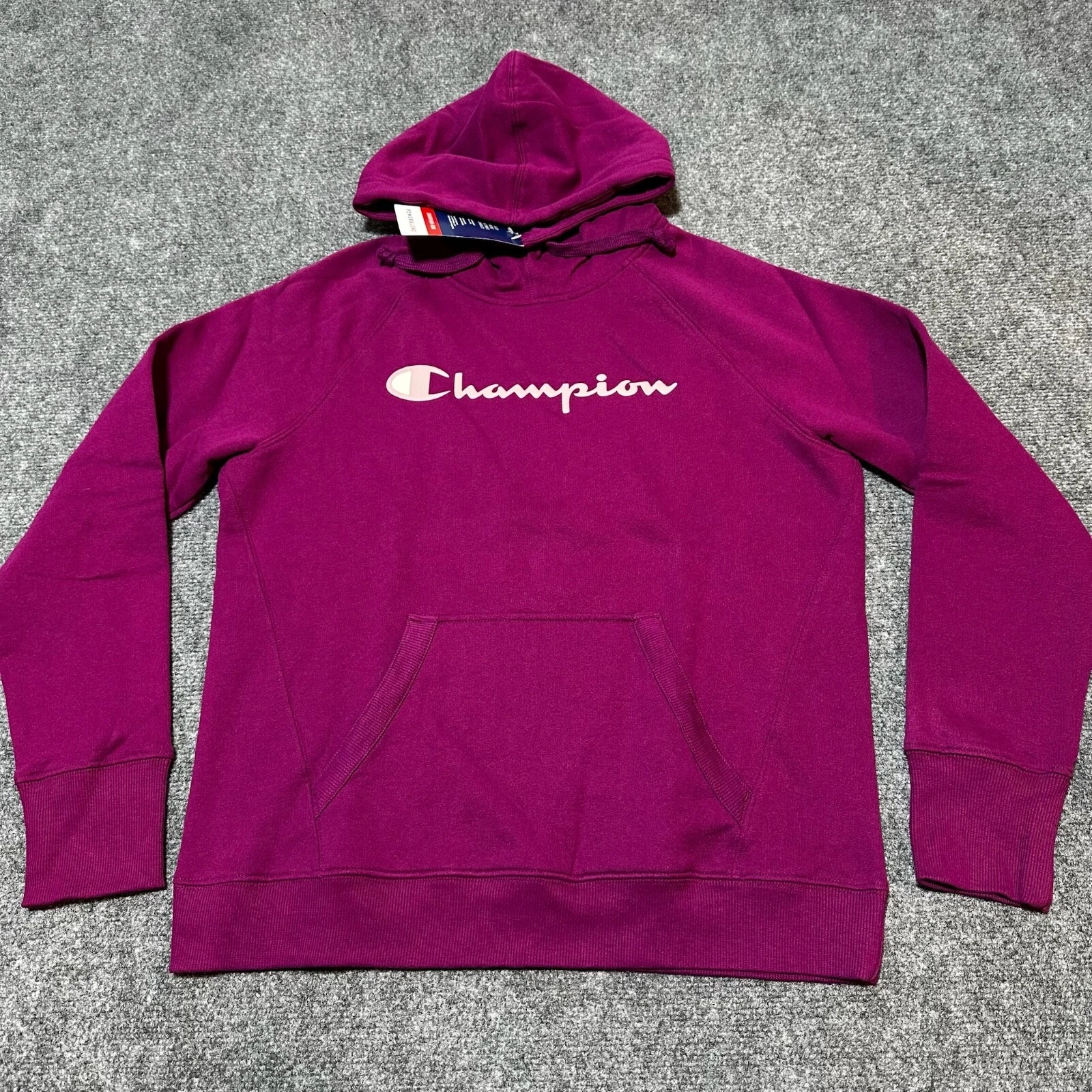 NEW Champion Hoodie Womens Small Purple Pullover Sweatshirt Power Blend