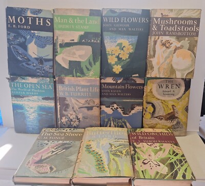11 x Collins The New Naturalist 1950s VINTAGE RARE HCDJ