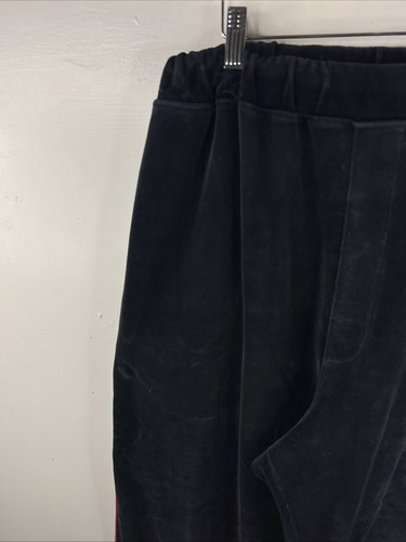 Vintage Y2K Sean John Track Pants Adult XL Black Velour Side Stripe Hip Hop B44 - Bild 4 von 14