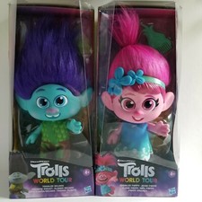 Poppy Branch Troll Dolls 2 lot 12" Trolls Hasbro DreamWorks Troll Toddlers
