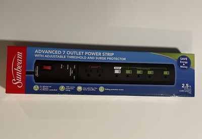 Sunbeam  Advanced 7 Outlet Power Strip with Surge Protector BRAND NEW!!!!!