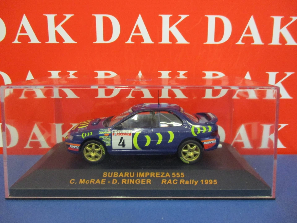 Die cast 1/43 Modellino Auto Subaru Impreza RAC Rally 1995 C. McRae - Immagine 4 di 4