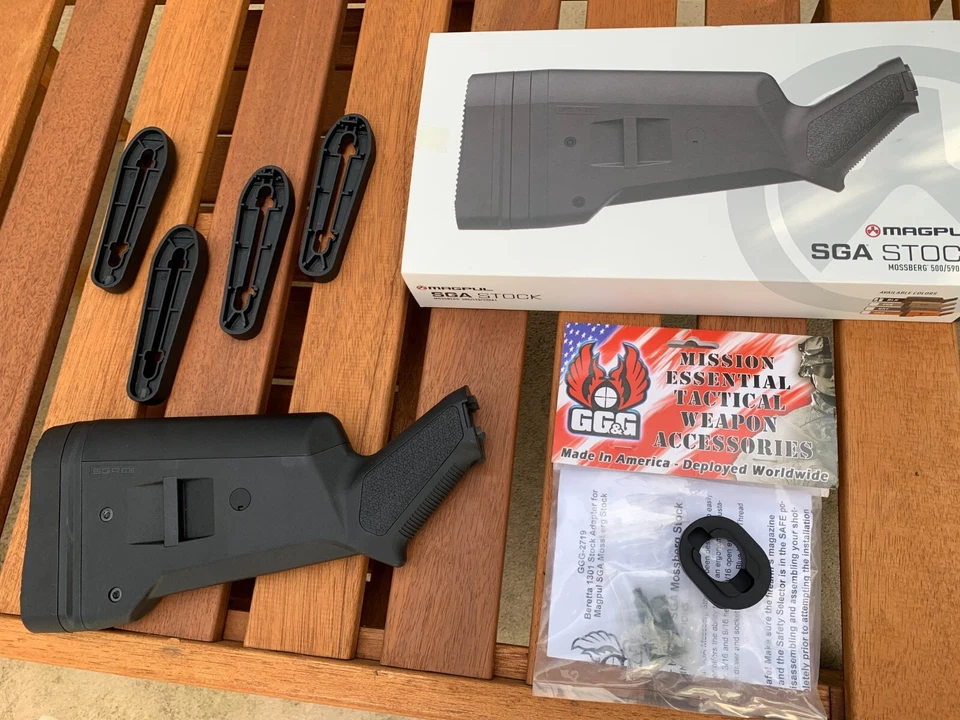 ADAPTADOR BERETTA 1301 + Stock Magpul SGA en Negro + ¡CUÑAS LOP! ¡TODO HECHO EN ESTADOS UNIDOS!! Foto 2 de 4