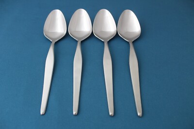 Noritake LINDEN Place Oval Soup Spoons (Set of 4) Japan 18/8 NEW 7 1/2''