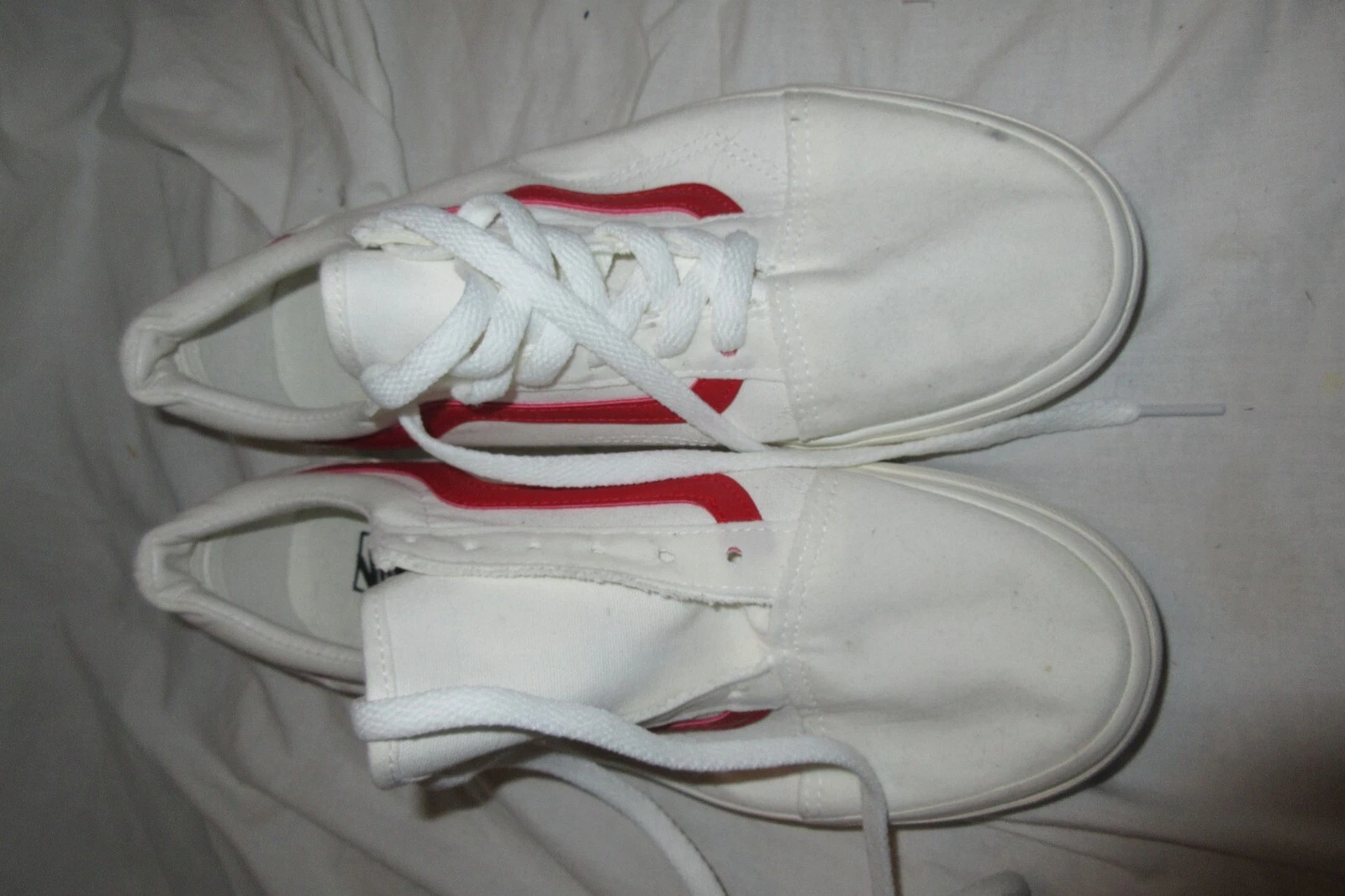 Sneakers Vans Oldol Skool bassehe bianc rosseers sn UK5 9 5o uom re