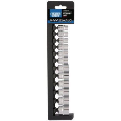 Draper 50160 Multi-Drive  Socket Set 3/8'' Sq. Dr. 12 Piece