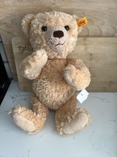 Steiff Bear 022586 Hannes Teddy Bear Jointed Plush 13" Tan Stuffed Animal