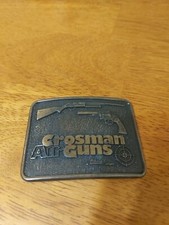 Crosman Air Guns Vintage Belt Buckle Century Canada Company Brass by Century