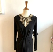 Embellished JS Boutique Dress, Elegant  Comfy SZ 8 NWT