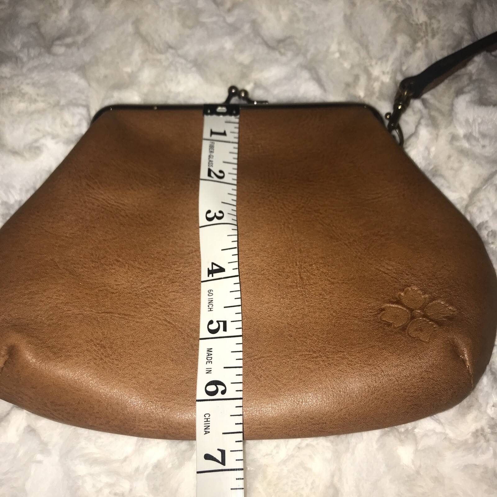 Patricia Nash Tooled Leather Kiss Lock Wristlet Gem