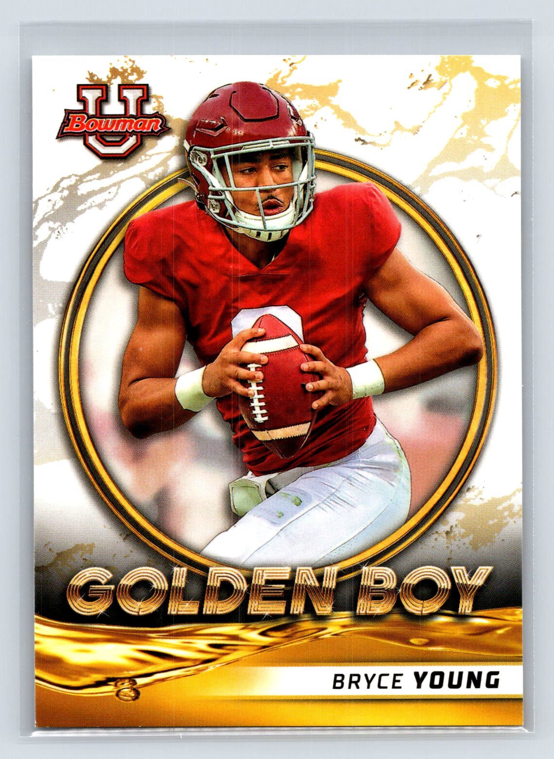 Bryce Young 2021-22 Bowman University #GB-3 Golden Boy Alabama Crimson Tide 1-6