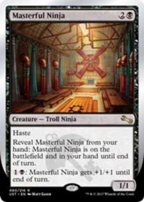 mtg　直観　英語 4x] Masterful Ninja Near Mint, English Unstable MTG Magic | eBay