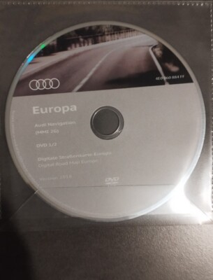 AUDI Orig.Navigation MMI 2G DVD Deutschland+Westeuropa 2018! A4 A5 A6 A8 Q7 4E0
