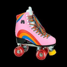 Moxi Rainbow Rider Pink Roller Skates Men's 5, fits Women's 6/6.5