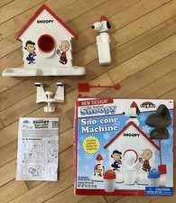 The Original Snoopy Sno-Cone Machine Maker Peanuts Toy In Original Box