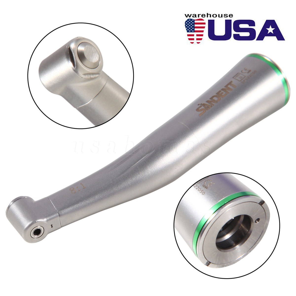 Sandent 8:1 Dental Endo Handpiece - Internal Contra Angle For Dentsply E Type