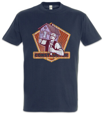 Constructor V T-Shirt Housebuilder Bricklayer Brickie Mason Homebuilder Mason