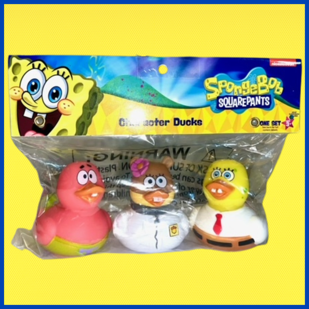 Nickelodeon SpongeBob SquarePants Rubber Ducks SpongeBob Patrick Sandy Toy 