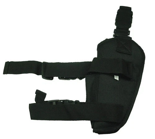 Pistola pistola pistola Airsoft BB caza pierna táctica negra Elite para diestros Foto 2 de 4