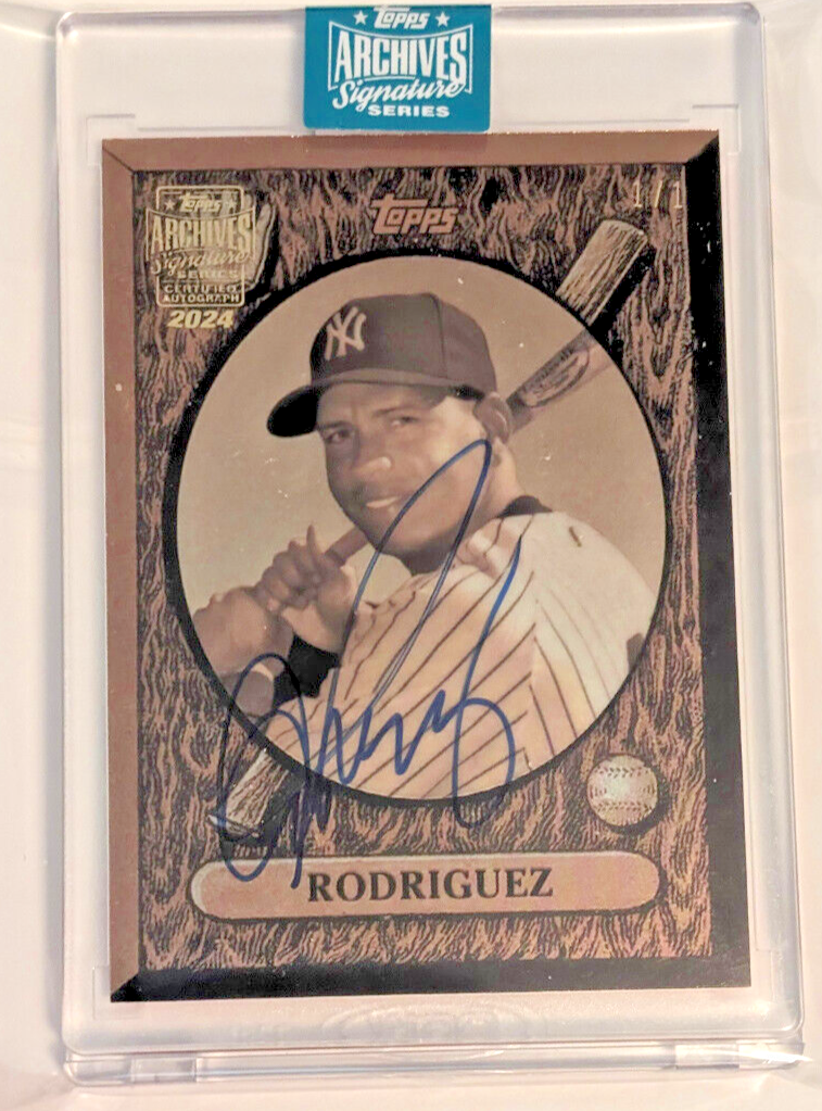 2024 Topps Archives Signature Series ALEX RODRIGUEZ #1/1 On Card 
