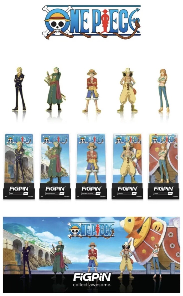 FiGPiN One PIECE Deluxe Box Set 2022 Limited Edition 1/1000