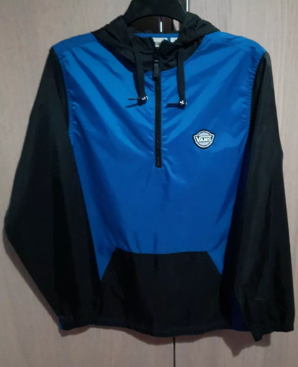 VANS Off The Wall Blue Black Jacket Coat Mens Size S Small NEW