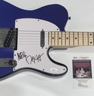 THE OFFSPRING SIGNED CUSTOM ELECTRIC GUITAR DEXTER HOLLAND NOODLES JSA COA — photo 2