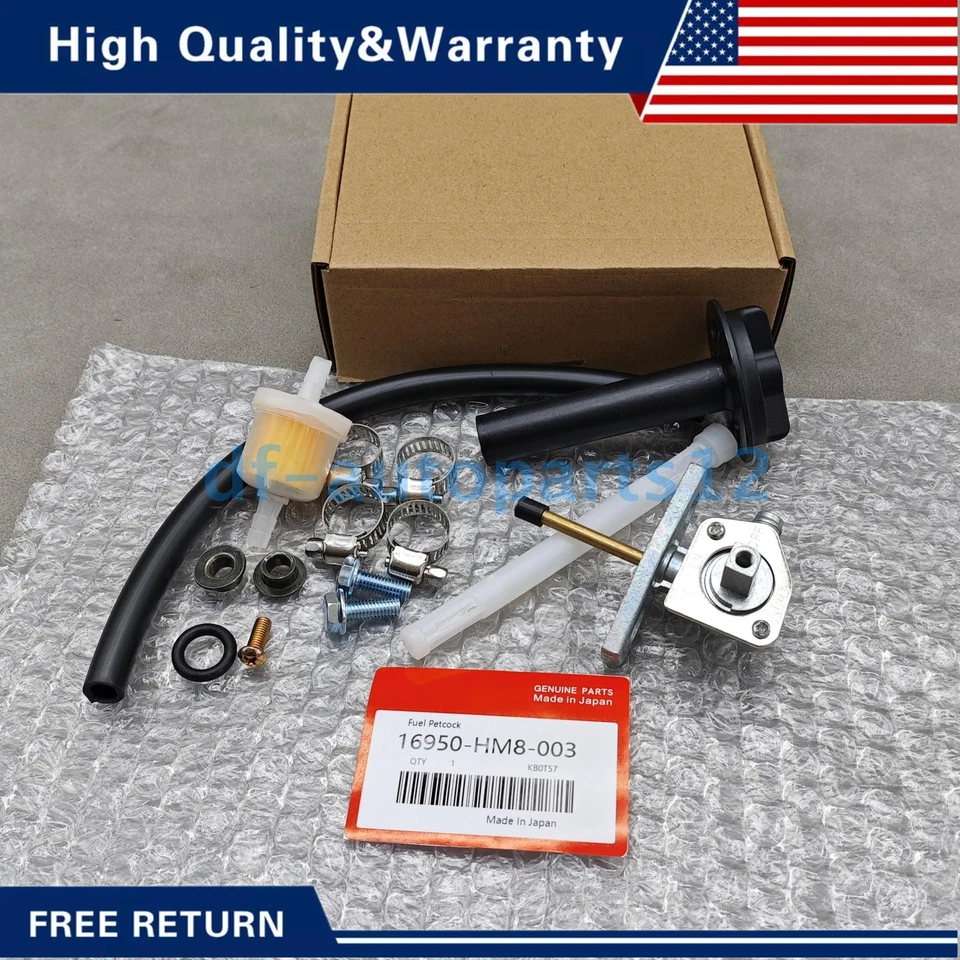 New Fuel Valve Petcock Shut Off Tank Switch Kit For Honda Rancher 350 USA - Imagem 2 de 4
