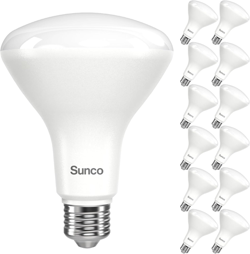 Sunco 12 Pack BR30 LED Bulbs, High Output 1200 Lumens, Indoor Flood Lights, 11W - 第 1/7 張圖片