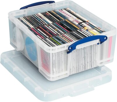 Really Useful Box Kunststoff Aufbewahrung 18 Liter transparent