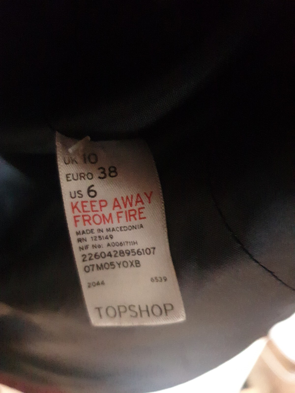 Ladies Topshop Military Style Jacket Size 10 image 5