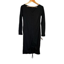 NWT! Elm design black long sleeve wool blend dress