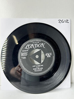 I Got A Feeling / Someday by Ricky Nelson  7'' Vinyl Single 