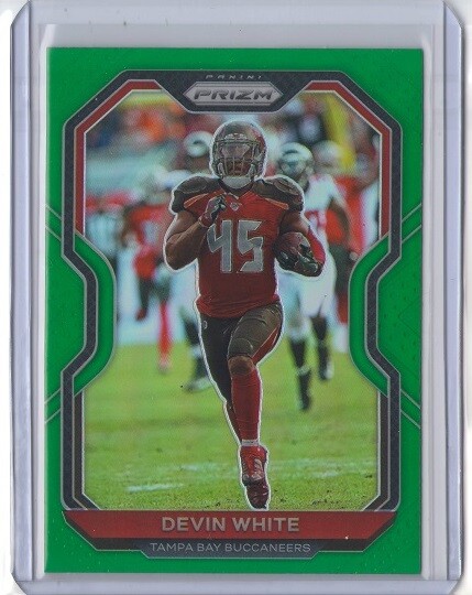 DEVIN WHITE 2020 Panini Prizm GREEN Refractor #259 BUCS LSU SP