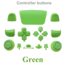 Green Playstation 5 PS5 Full Set ABXY R1 L1 R2 L2 Thumbstick D-Pad Button