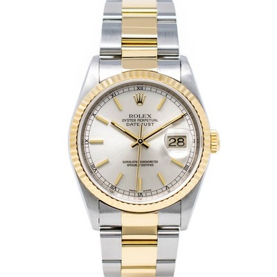 Rolex Datejust 36, 16233, Steel & Gold, Silver Dial, Oyster Bracelet, Box Onl...