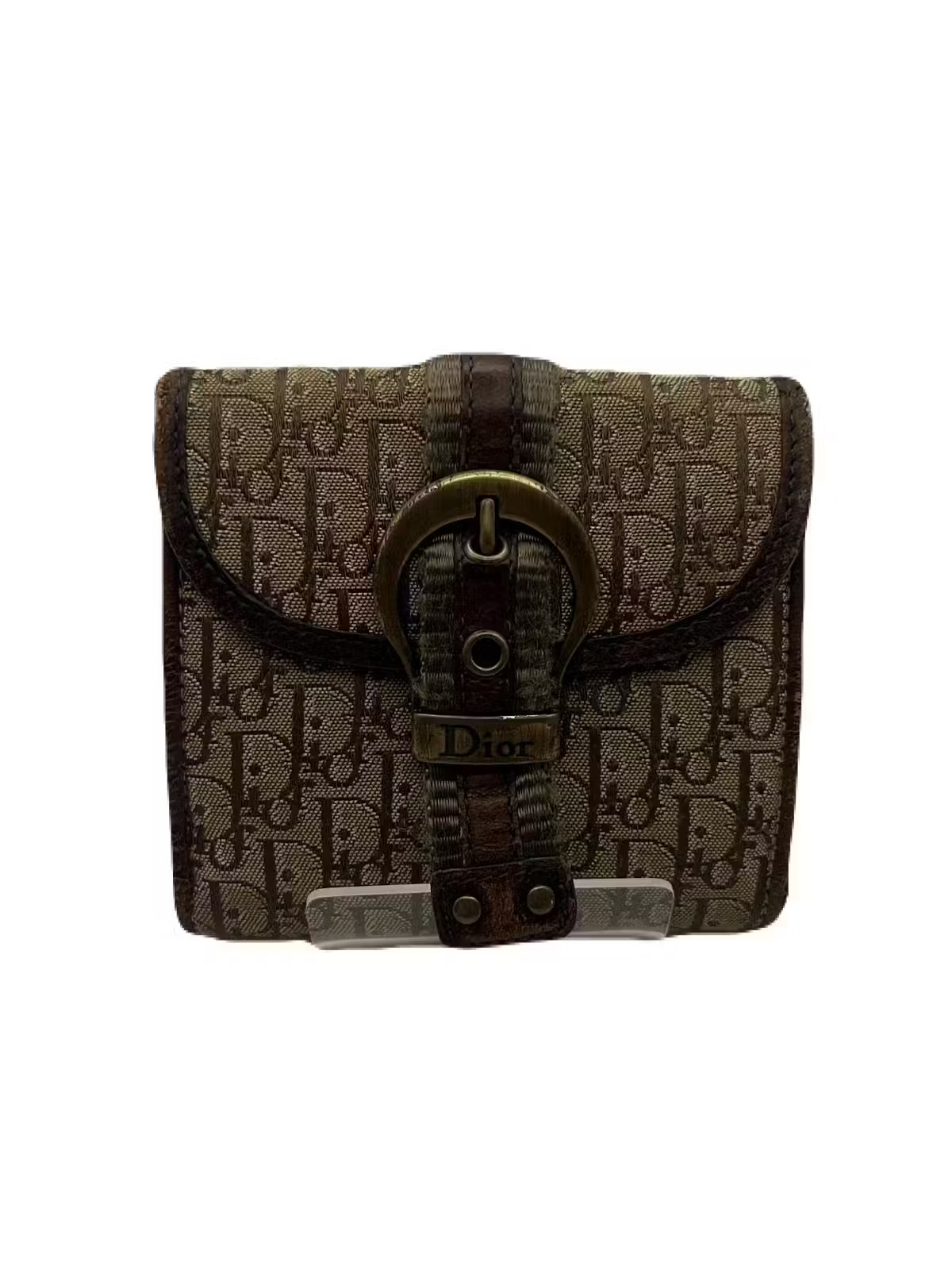 Dior Brown Leather Wallet Preowned Model TB65-1