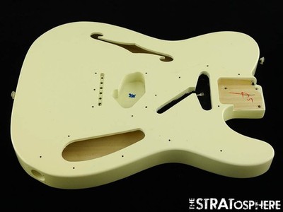 Fender Squier Affinity Telecaster Thinline BODY Tele Guitar OWT Olympic White