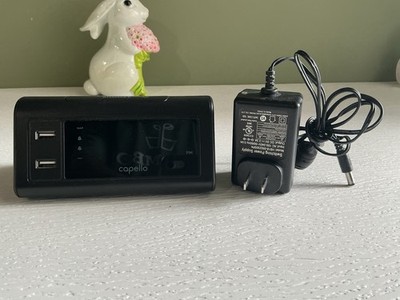 Capello Digital Dual Alarm Clock CA-20A USB Charge Out