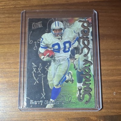 Fleer Ultra 1997 Barry Sanders Detroit Lions Sunday School Insert #2 of 10