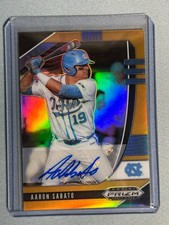 2020 Panini Prizm Draft Picks Neon Orange Prizm Autograph Aaron Sabato 02/20